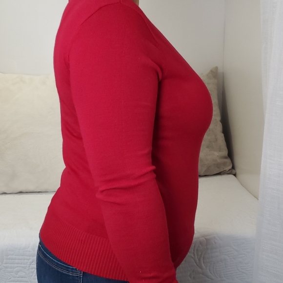 Active basic red sweater - Picture 2 of 7